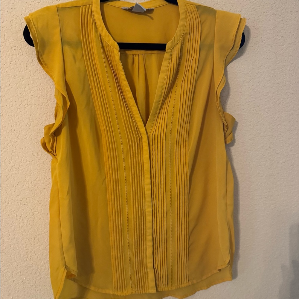 Yellow Sleeveless Women's Top
